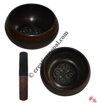 Double Dorje attached singing bowl
