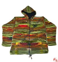 Woolen tie-dye jacket