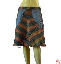 Acrylic-cotton skirt