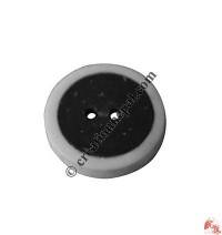 Black and white bone button (packet of 10)