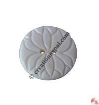 Carved bone button12 (packet of 10)