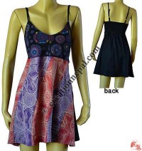 Emb over prints Chakra design dress