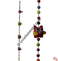 Felt beads-owl decorative hanging2