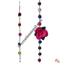 Felt beads-flowers decorative hanging