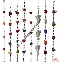 Felt beads-Shapes assorted hanging set of 8