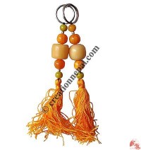 Amber beads key-ring1