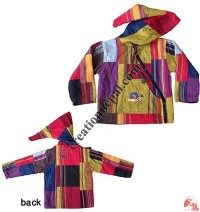 Big-stripes shyama cotton kids jacket