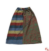 Acrylic-cotton skirt