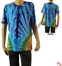 5-color tie-dye T-shirt