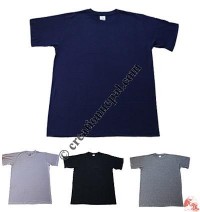 Plain color round-neck t-shirt