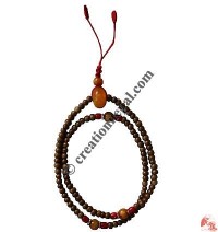6 mm beads Amber decorated mala