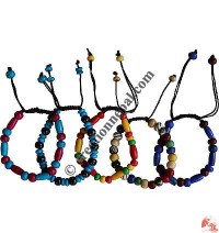 Colorful mixed beads wristband