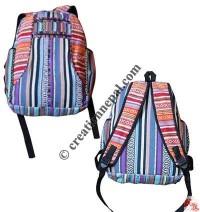 3 Pocket gheri cotton backpack