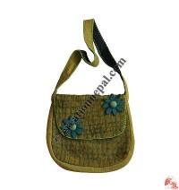 Check Design flap 2-flower Bag