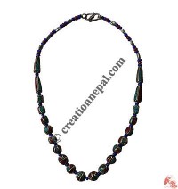 Decorated beads necklace
