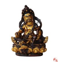 Kubera Copper-gold painted Resin