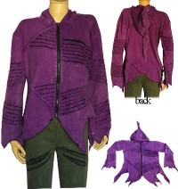 Purple rib jacket