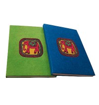 Elephant painted notebook