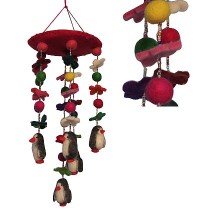 Felt Penguin chandelier1 