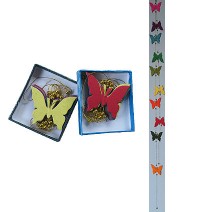 Large butterfly Lokta paper decorative garland