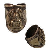 Front widen Buddha finger ring