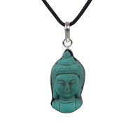 Buddha-head resin pendent