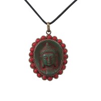 Beads decorated Buddha icon pendent