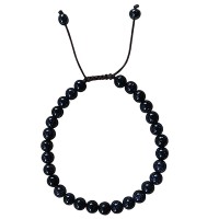 Blue sun-stone beads bracelet
