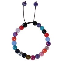 Multi colour beads bracelet