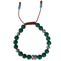 Malachite beads bracelet