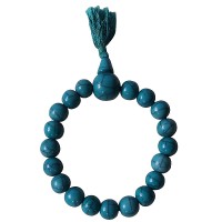Turquoise plastic beads wristband 