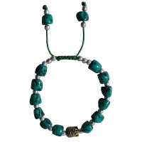Odd shapes plastic beads with Buddha bracelet