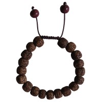 Polished Rudraksha beads bracelet
