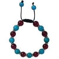 Turquoise Onyx 10mm beads bracelet
