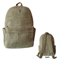 Hemp backpack with laptop compartment
