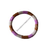 Color blocks beads bracelet2