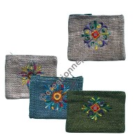 Embroidered coin purse (packet of 5)
