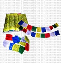 Tibetan prayer flag (packet of 5 rolls)