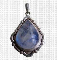 Rainbow moon stone pendant