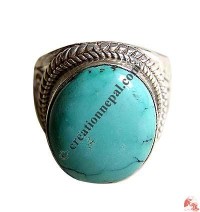 Turquoise-silver finger ring8