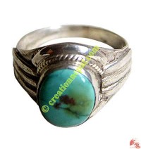 Turquoise-silver finger ring9