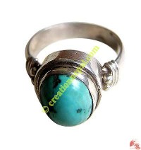 Turquoise-silver finger ring10