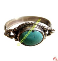 Turquoise-silver finger ring11