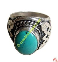 Turquoise-silver finger ring14