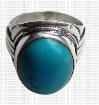 Turquoise finger ring 15