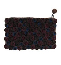 Swirl design cutting beads hand purse