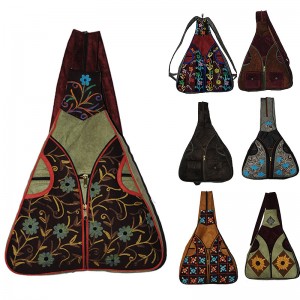 Faux suede Rucksack bag