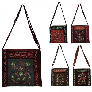 Faux suede square shoulder bag