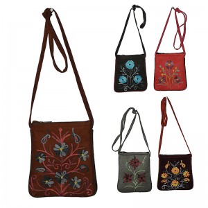Faux suede Passport Bag2