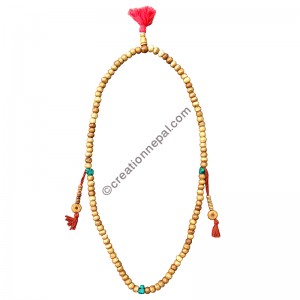 Ivory brown bone beads Japa mala